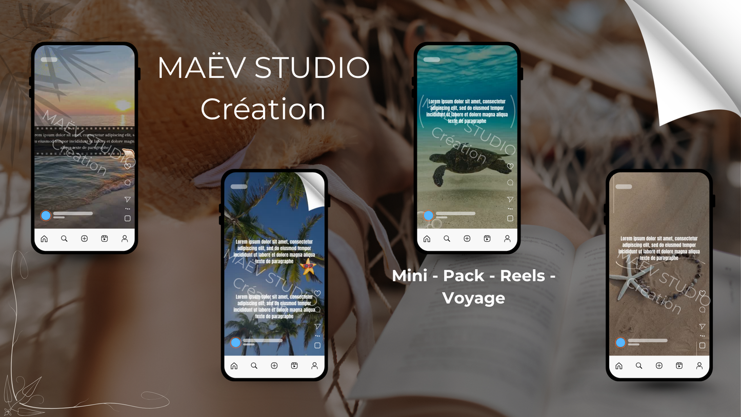 🌴 Mini Pack – 10 Mini Reels Voyage