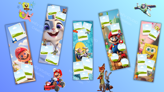 Marque-page Personnages